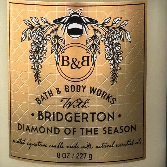 BBW Bridgerton Collaboration Diamond Of The Season Bath & Body Works Candle - Picture 3 of 10